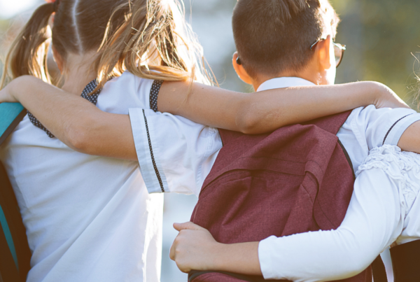 Children Walking To School Together Building School Readiness Skills